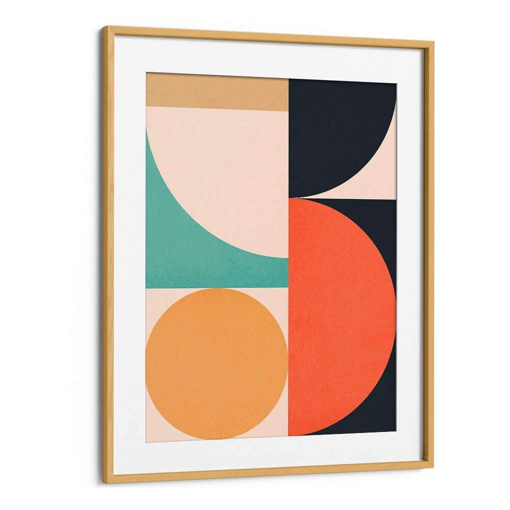 CIRCLES IN HARMONY V, GEOMETRIC ART PRINTS showcases vibrant colors and shapes, perfect for modern decor.