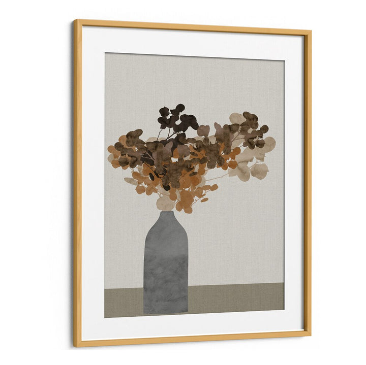 Stunning dried flowers in vase, a beautiful floral flower painting perfect for enhancing any decor at Oakwood Mount.