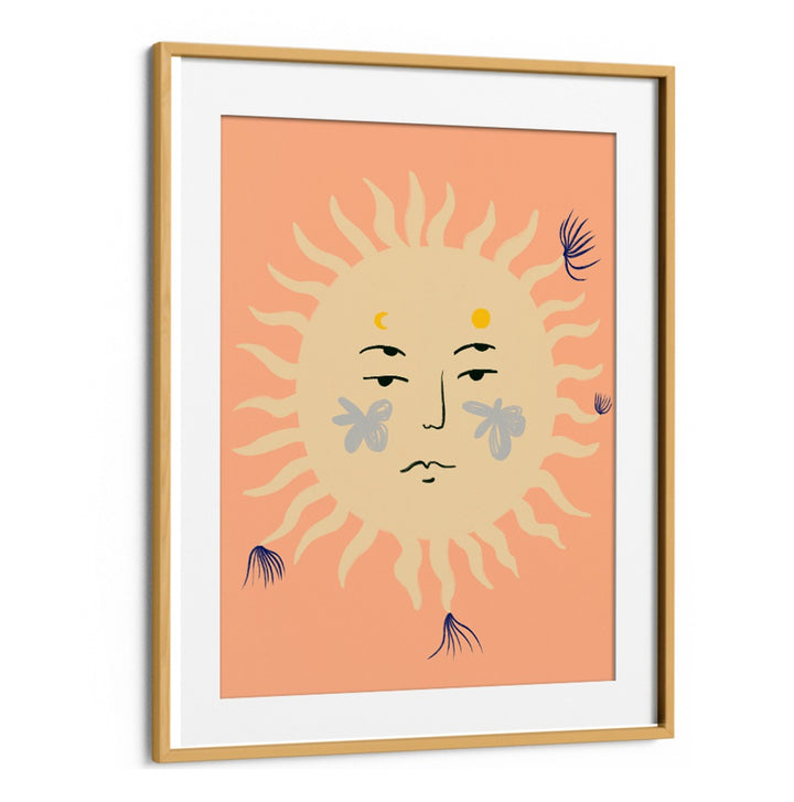 Brighten your space with PINK SUN, VIBRANT art print, showcasing modern artistry and vibrant sunset hues.