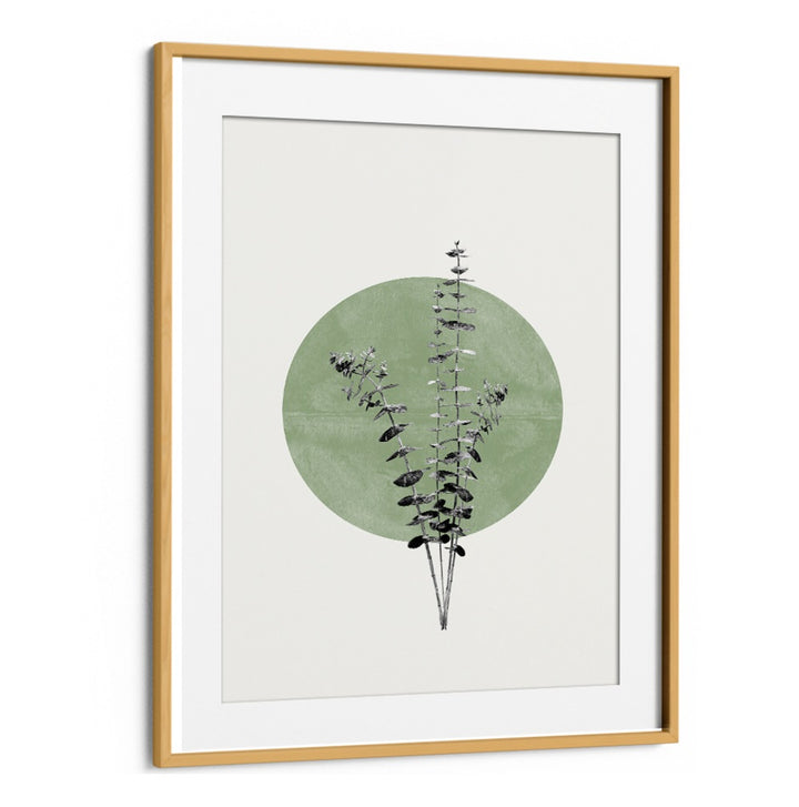 EUCALYPTUS AND GREEN MOON, FLORAL FLOWER PAINTINGS beautifully enhance your space with modern tranquility and natural elegance.