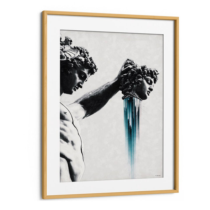 Transform your space with PERSEUS AND MEDUSA, ALTERED ART PRINTS by Underdott, showcasing the epic clash of myth.