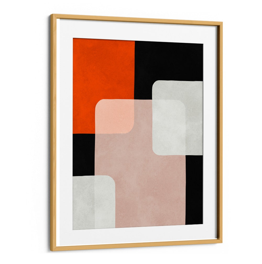 Bold geometric forms and vibrant colors define EXPRESSIONIST SHAPES VIII, GEOMETRIC ART PRINTS, perfect for any space.