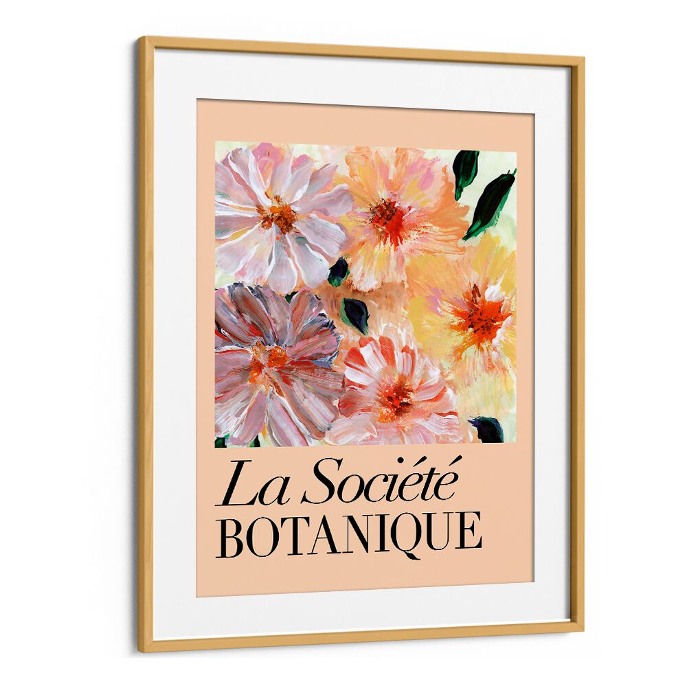 Bright and cheerful BOTANIQUE PEACH, FLORAL FLOWER PAINTINGS perfect for transforming any space with vibrant artistry.
