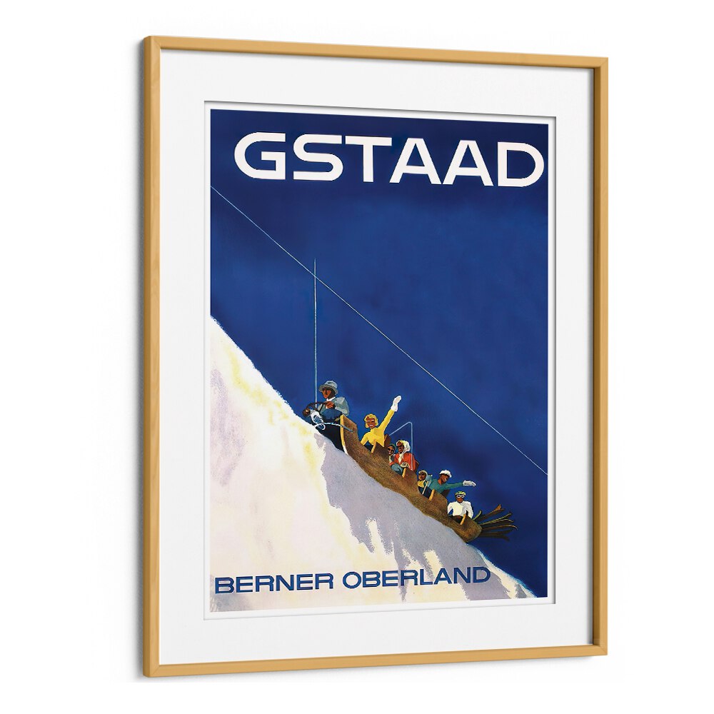 GSTAAD III, VINTAGE TRAVEL POSTERS showcase the vibrant alpine spirit, perfect for enhancing any space.