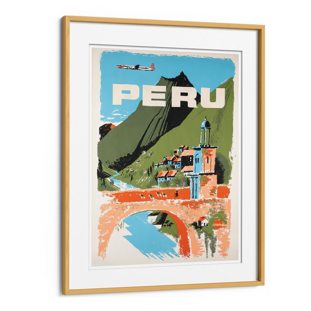 Vibrant PERU , VINTAGE TRAVEL POSTERS showcasing stunning landscapes and cultural charm, perfect for art lovers.