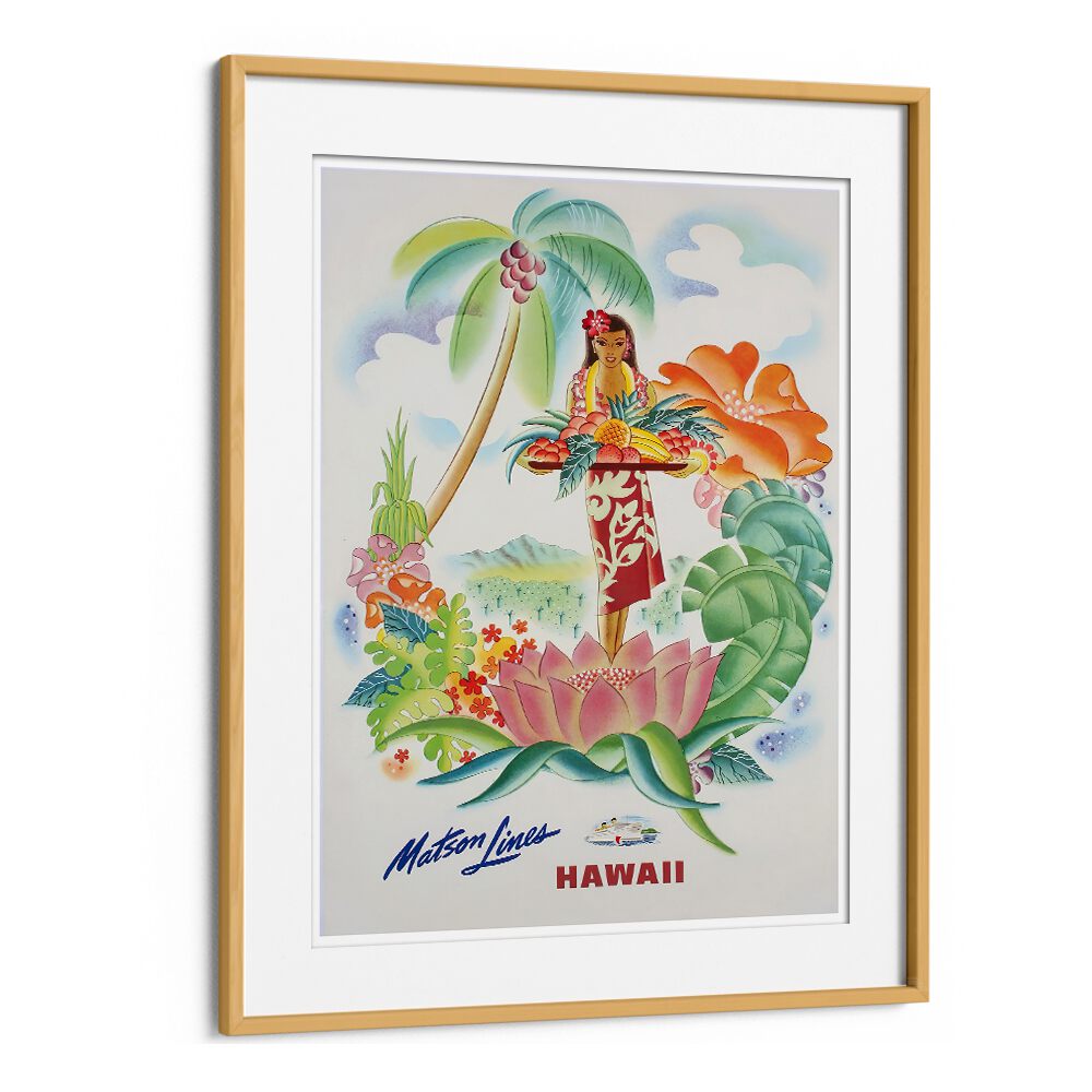 Vibrant HAWAII IV, VINTAGE TRAVEL POSTERS showcasing Hawaii's beauty and culture, perfect for any decor.
