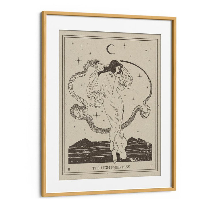 Stunning THE HIGH PRIESTESS, ZODIAC poster, perfect for adding mystical charm to your home decor.