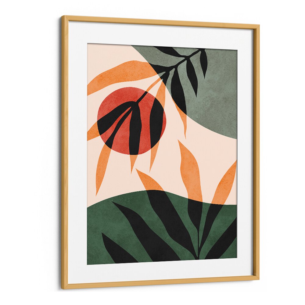 Colorful LEAVES II, BOHO ART PAINTINGS showcase soft hues and abstract designs, perfect for any serene home decor.