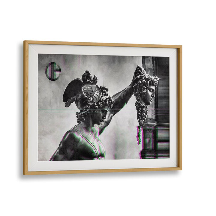 Striking PERSEUS HEAD OF MEDUSA, ALTERED ART PRINTS by Underdott adds a mythological touch to your decor.