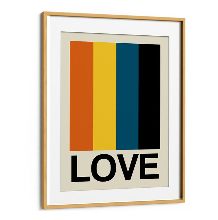 Vibrant RETRO STRIPE LOVE SUNDAZE poster featuring bold colors and typography, perfect for adding style to any space.