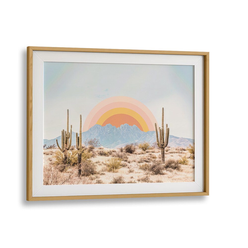 Vibrant ARIZONA SUNRISE landscape painting showcasing desert beauty, perfect for your home decor collection.