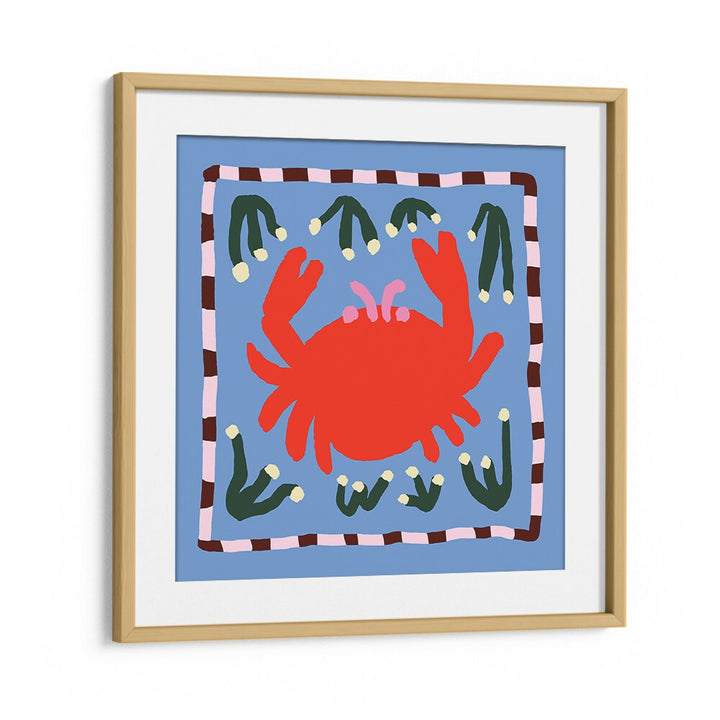 Vibrant CRAB, KITCHEN POSTERS add charm to your culinary space, perfect for seafood lovers and home cooks alike.
