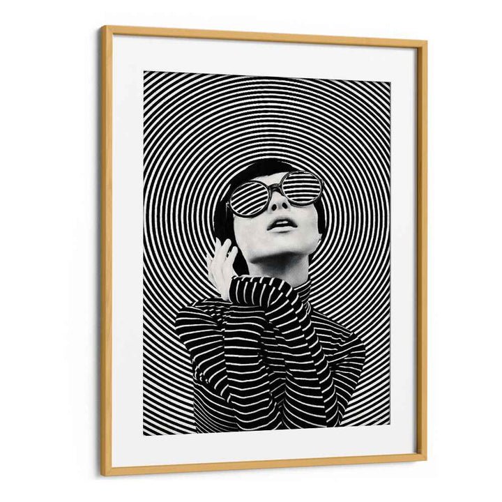 Striking black and white artwork, "THOUGHTS IN A WHIRL, PORTRAITS" by Underdott showcases imaginative expression.