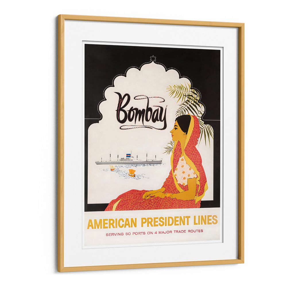 Stylish BOMBAY Vintage Travel Posters featuring vibrant design, perfect for enhancing your living space with nostalgia.