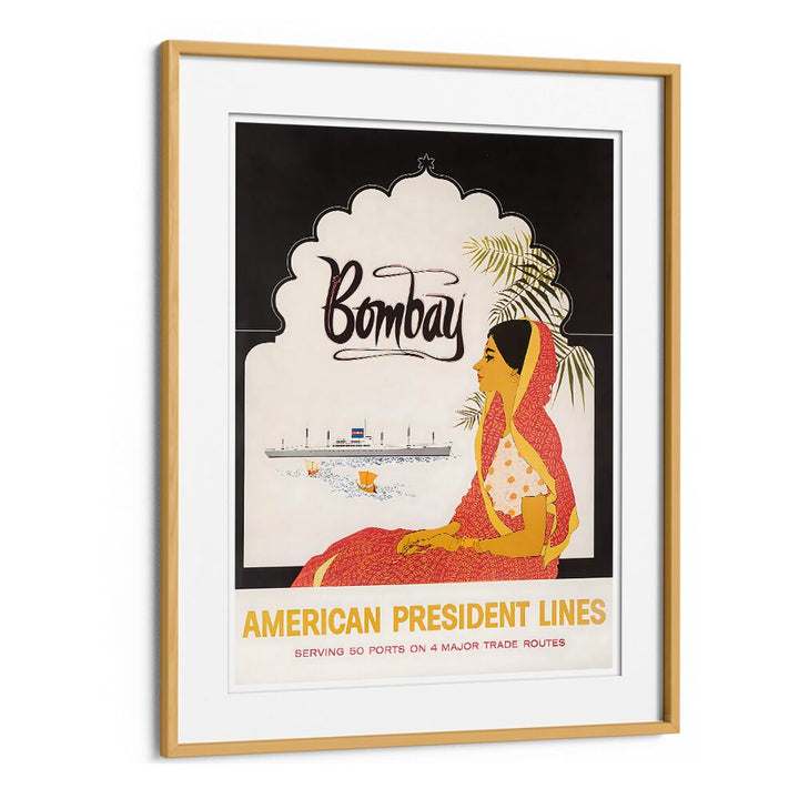Stylish BOMBAY Vintage Travel Posters featuring vibrant design, perfect for enhancing your living space with nostalgia.