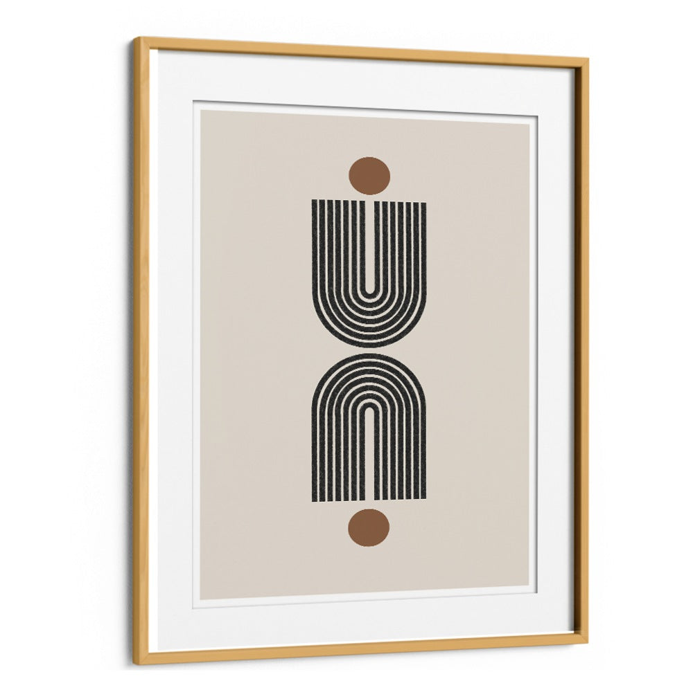 Stylish Retro Balance Composition, Boho Art Paintings featuring bold lines and earthy tones to enhance any space.