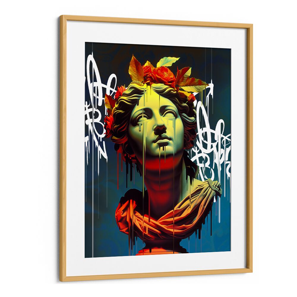 VANDAL IRIS, ALTERED ART PRINTS by DIKHOTOMY showcases a vibrant, modern reinterpretation of classical sculpture.