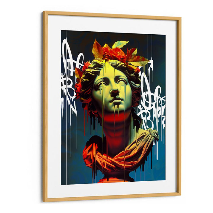 VANDAL IRIS, ALTERED ART PRINTS by DIKHOTOMY showcases a vibrant, modern reinterpretation of classical sculpture.