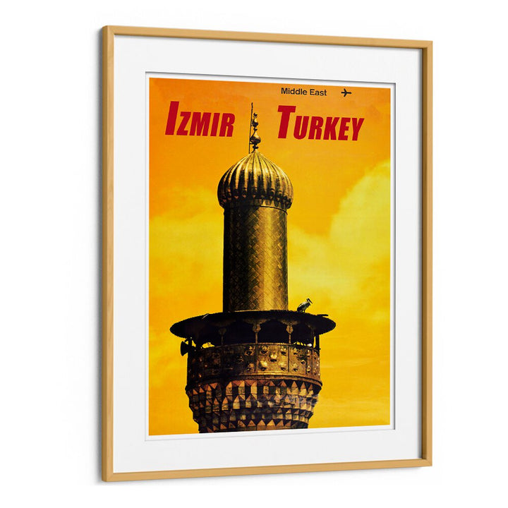Discover the charm of TURKEY III, VINTAGE TRAVEL POSTERS featuring iconic Izmir architecture in vibrant colors.