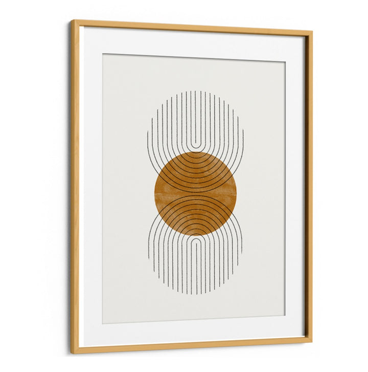 Stylish MODEN COMPOSITION, BOHO ART PAINTINGS in a wooden frame, perfect for enhancing modern living spaces.