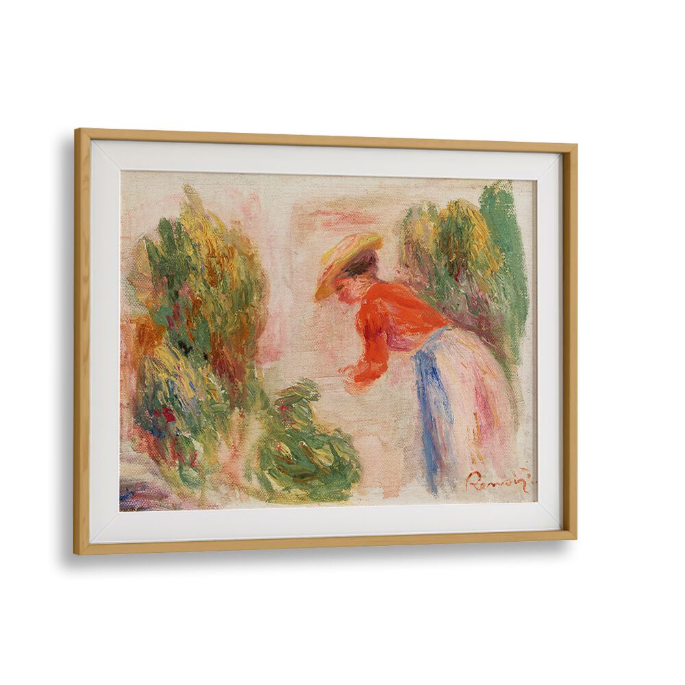 WOMAN GATHERING FLOWERS (1906–1910) , VINTAGE PAINTINGS