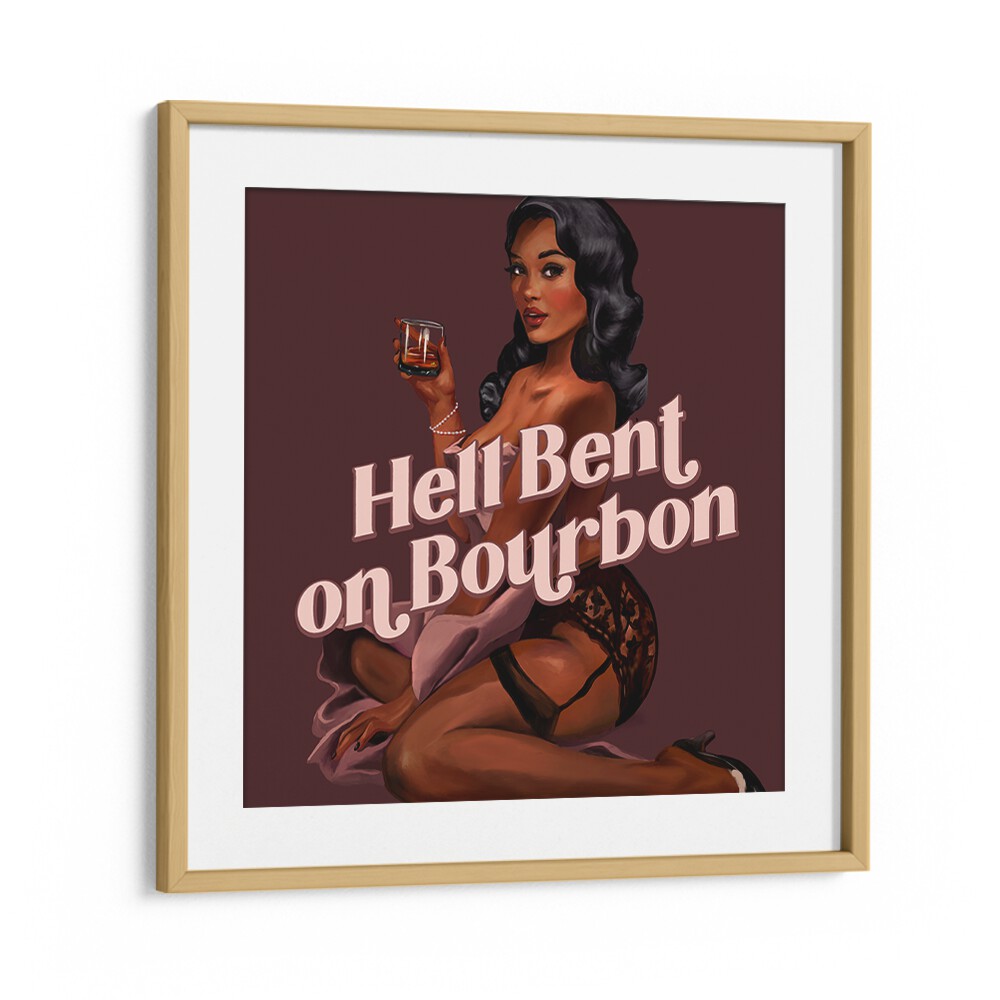 Stylish HELL BENT, PORTRAITS artwork showcasing femininity and strength, perfect for any art lover's collection.