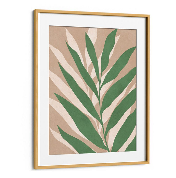 Lush green leaves in TROPICAL I, BOHO ART PAINTINGS, bringing vibrant paradise vibes to your home décor.