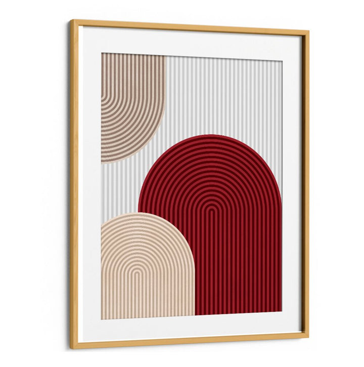 Framed SEMICIRCLES IV, GEOMETRIC ART PRINTS feature stylish lines and curves, enhancing any modern decor.