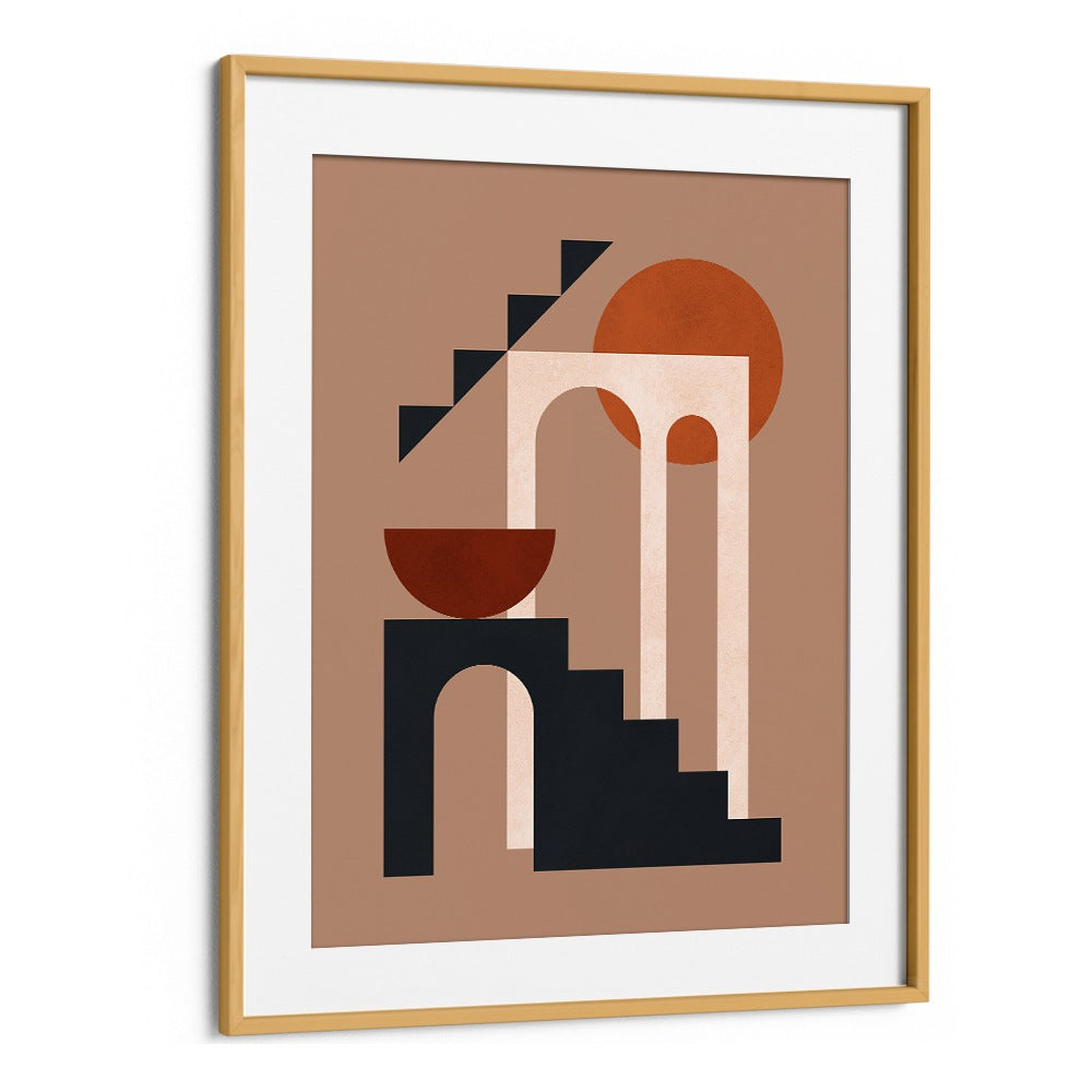 Elegant GEOMETRIC COMPOSITION VI, BOHO ART PAINTINGS featuring vibrant shapes and colors to enhance your decor.