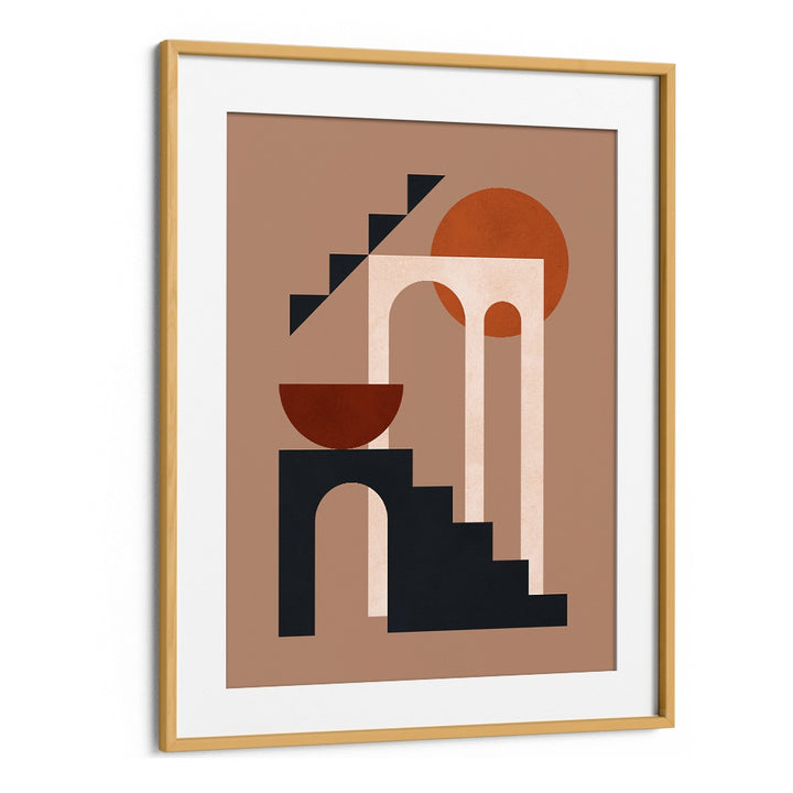 Elegant GEOMETRIC COMPOSITION VI, BOHO ART PAINTINGS featuring vibrant shapes and colors to enhance your decor.