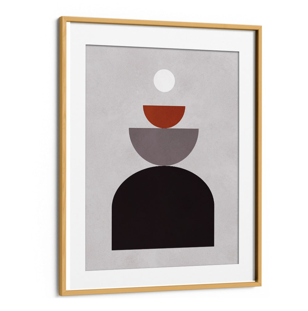 LINES AND CIRCLES XVI, BOHO ART PAINTINGS featuring geometric shapes and earthy tones, perfect for modern decor.