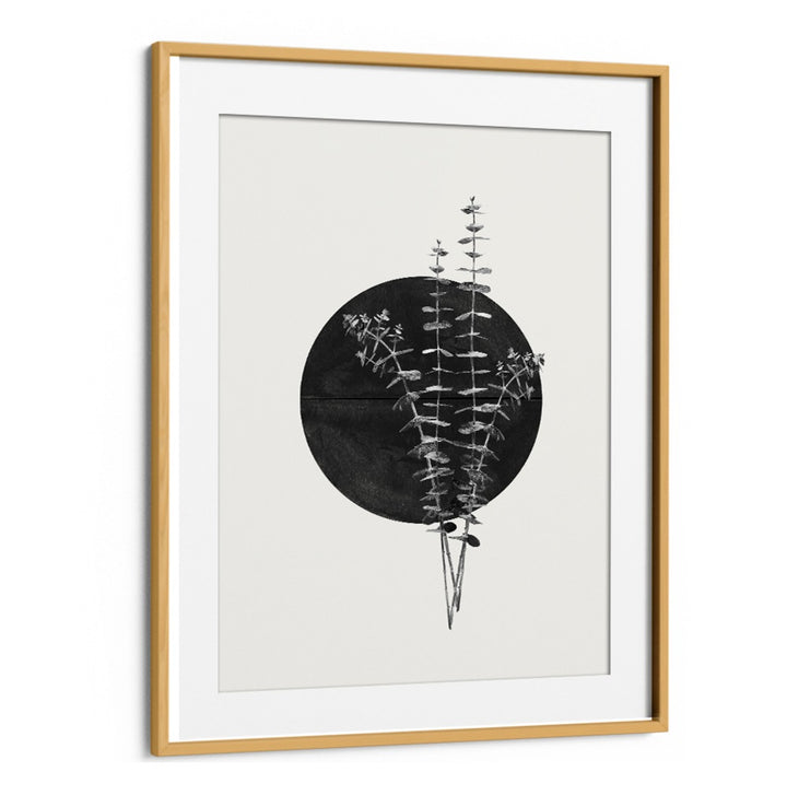 Elegant PLANT AND BLACK SUN, FLORAL FLOWER PAINTINGS showcasing a stunning abstract design perfect for modern decor.