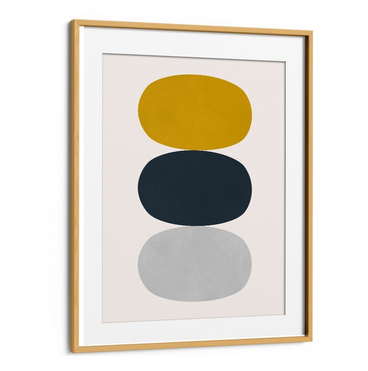 Stylish OVALS IN BALANCE II, GEOMETRIC ART PRINTS featuring vibrant colors, perfect for modern home décor.