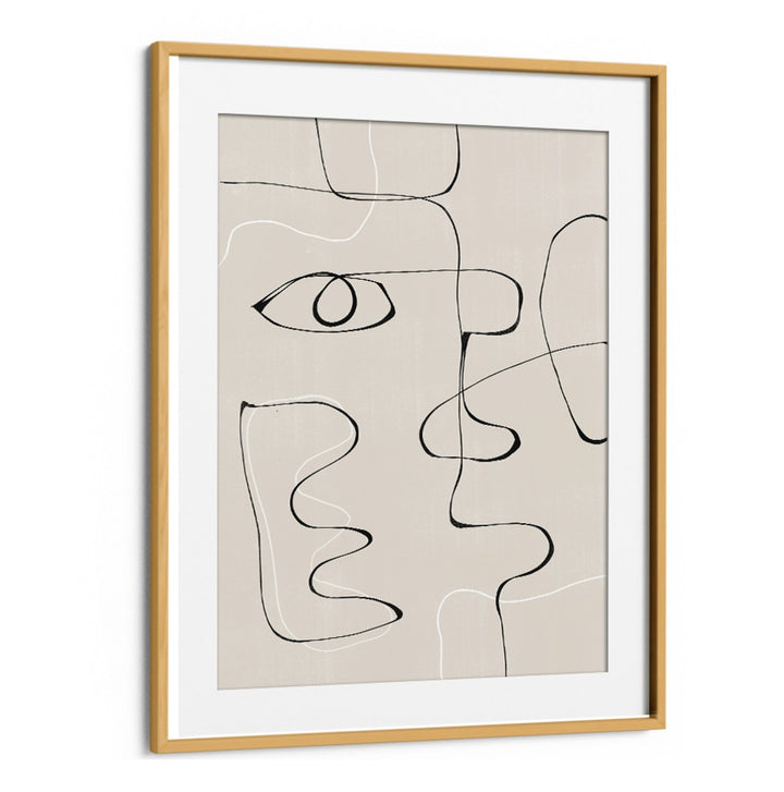 Stylish ABSTRACT FACE NO II, LINE ART PAINTINGS enhances modern decor with captivating simplicity and elegance.