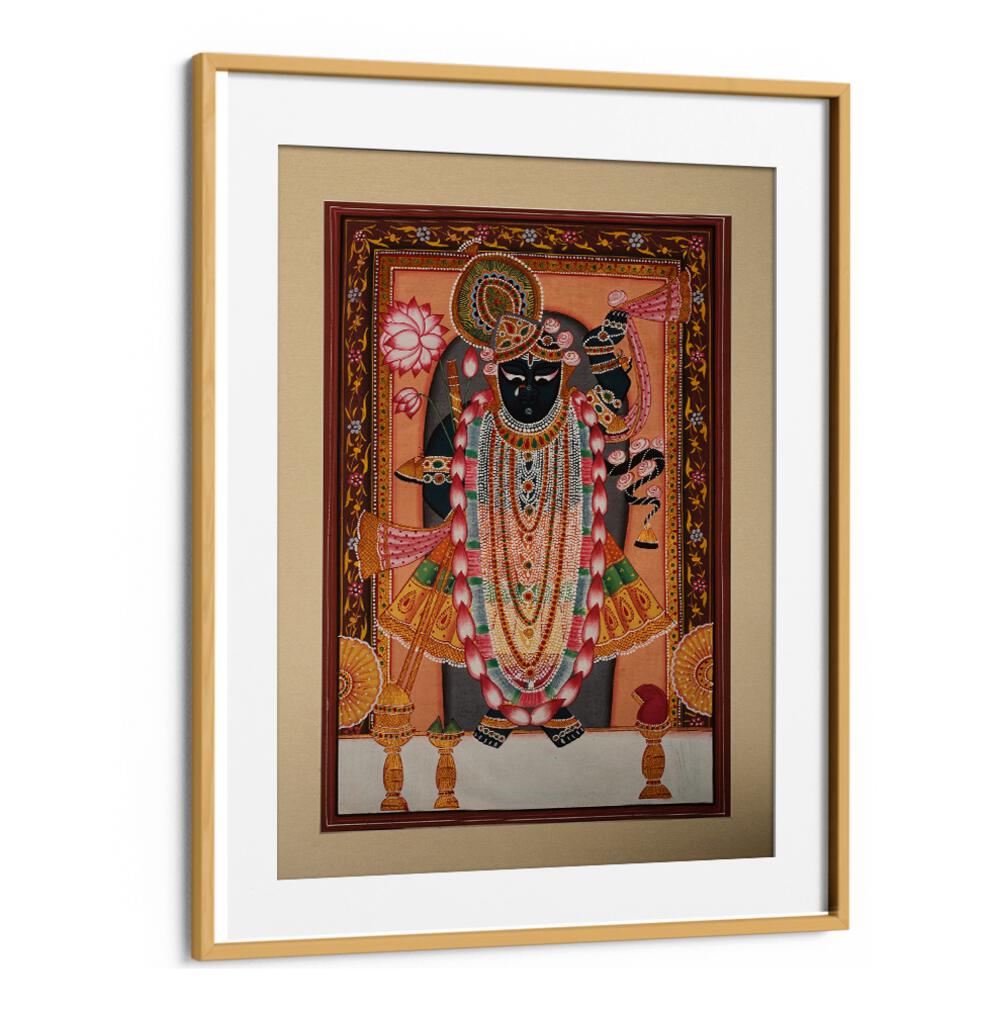 Stunning SHRINATH JI II, INDIAN ART PAINTINGS, showcasing vibrant traditional artistry for your decor.