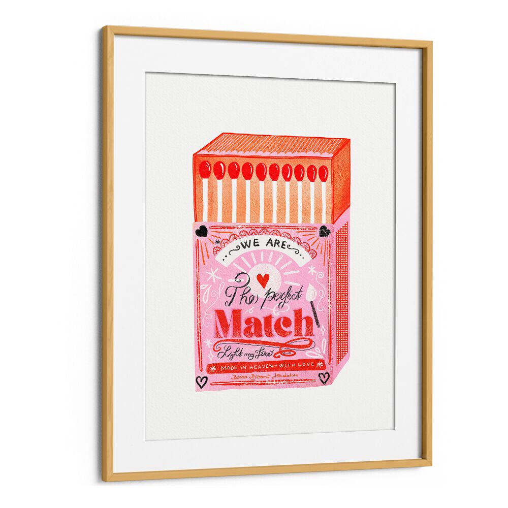 Stylish MATCH BOX, FASHION POSTERS artwork by Baroo Bloom elevates your space with vibrant elegance.