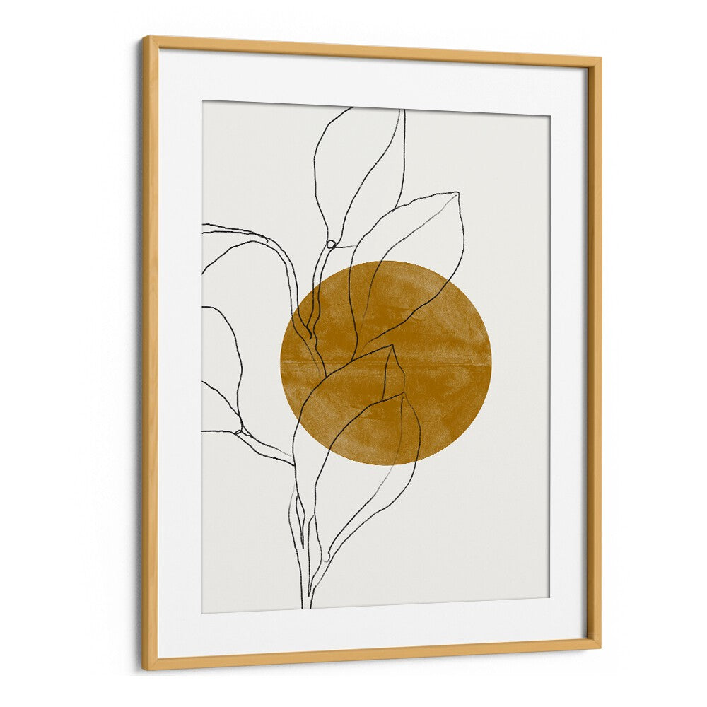 Elegant Flower and Sun, Boho Art Paintings from MIUUS Studio, perfect for brightening any living space.