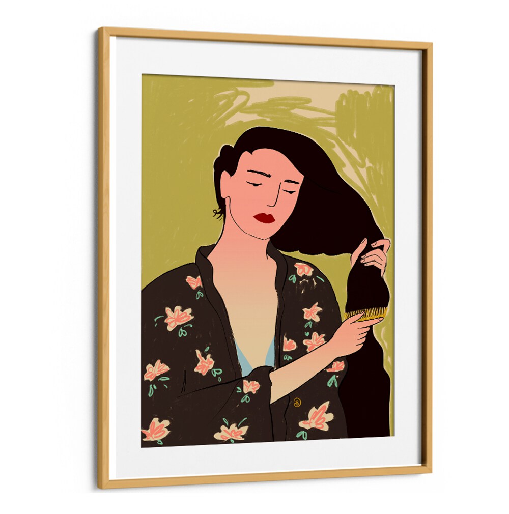 Vibrant art print showcasing a selfcare ritual, perfect for brightening your space and uplifting your routine.