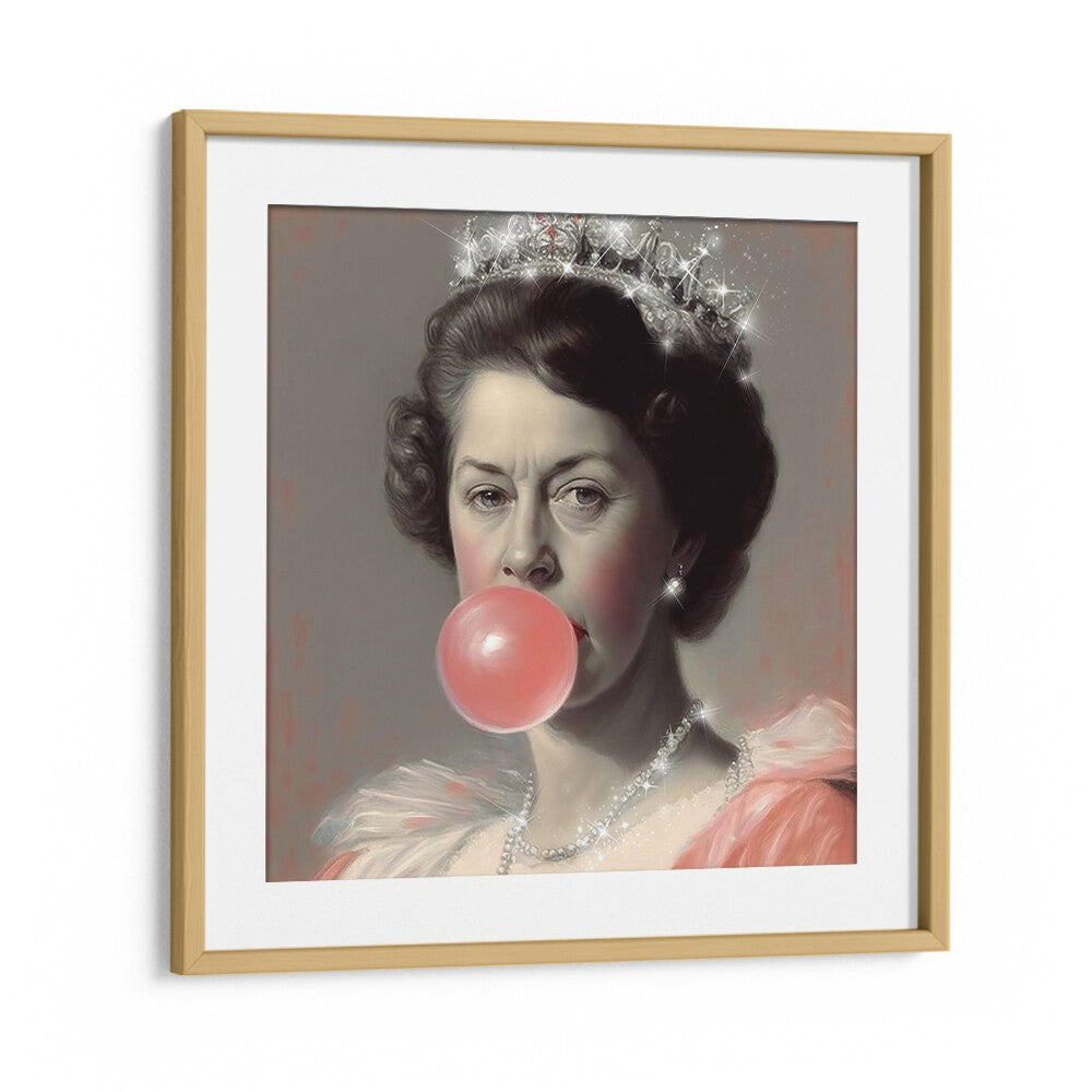 Glitter Queen, altered art prints by Dikhotomy, showcase regal style with a playful twist, enhancing any space.