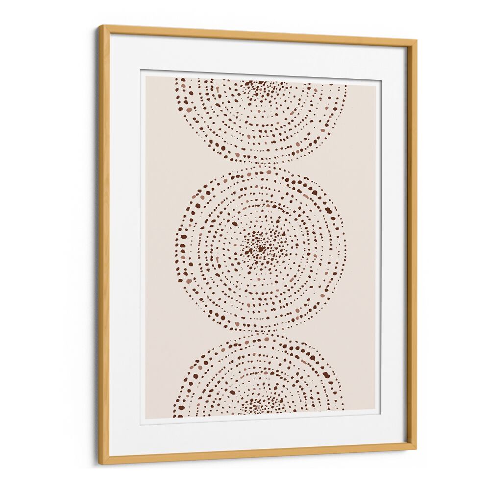 Stylish BOHO ART PAINTINGS from BOHO BY THE MIUUS STUDIO, featuring captivating circular dot designs for modern decor.