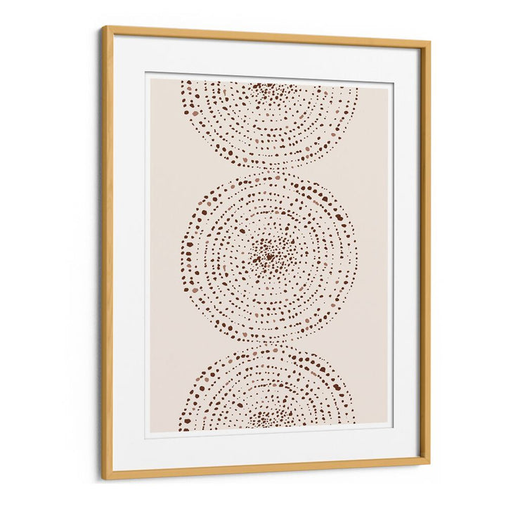 Stylish BOHO ART PAINTINGS from BOHO BY THE MIUUS STUDIO, featuring captivating circular dot designs for modern decor.