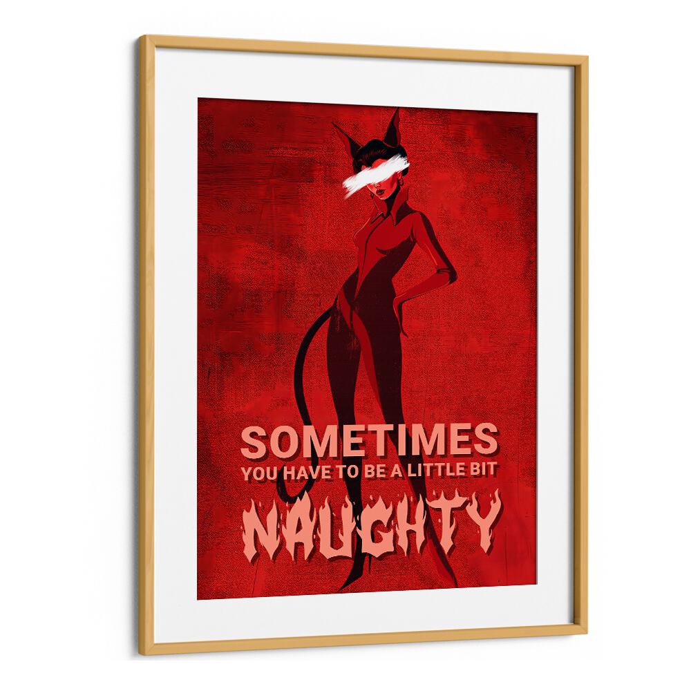 Vibrant BE A LITTLE BIT NAUGHTY, FASHION POSTERS by Andreas Magnusson adds playful charm to your home decor.