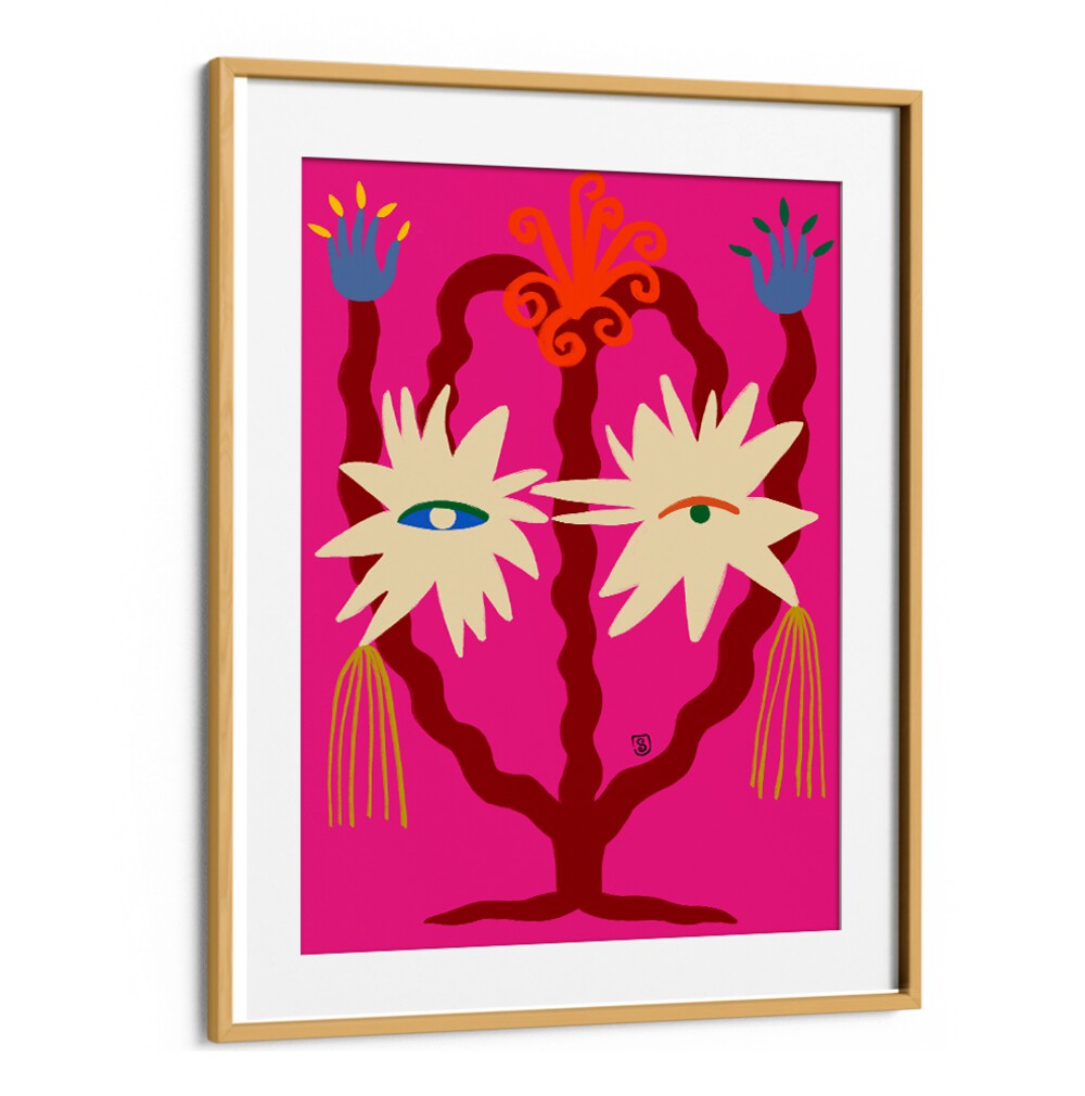 Bright and colorful art print, "LOOKING FORWARD, VIBRANT," perfect for energizing any space with a bold design.