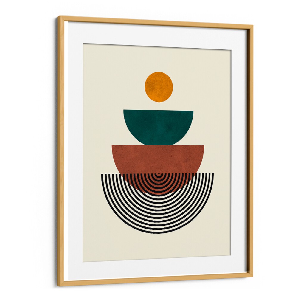 Colorful geometric design featuring bold shapes in LINES AND CIRCLES VII, GEOMETRIC ART PRINTS for innovative creativity.