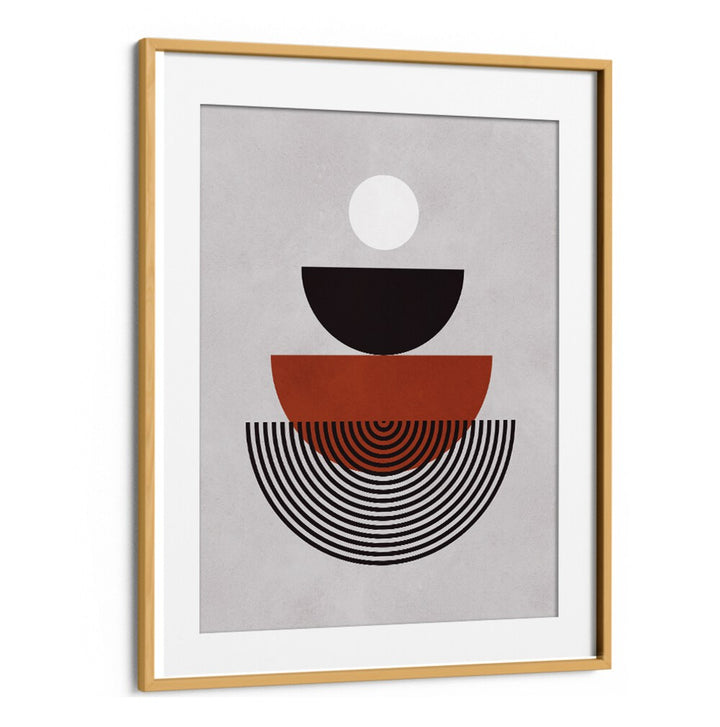 LINES AND CIRCLES XVIII, BOHO ART PAINTINGS showcase a geometric design with circles and lines, perfect for modern decor.
