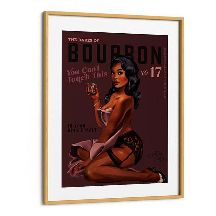 Retro pin-up art featuring the BABES OF BOURBON III, BAR adds charm to any home bar or man cave.