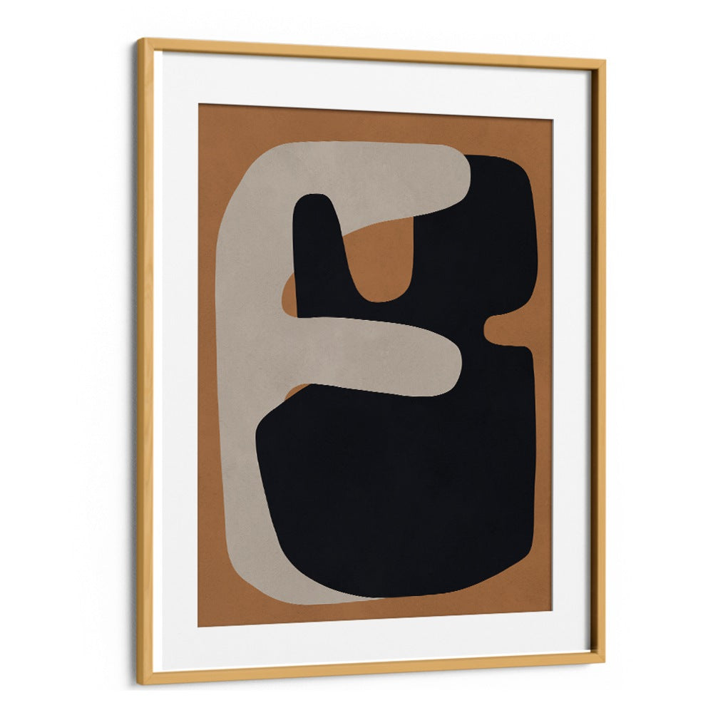 Elegant TRIBAL SHAPES XIII, GEOMETRIC ART PRINTS showcasing intricate patterns and vibrant colors in a stylish frame.