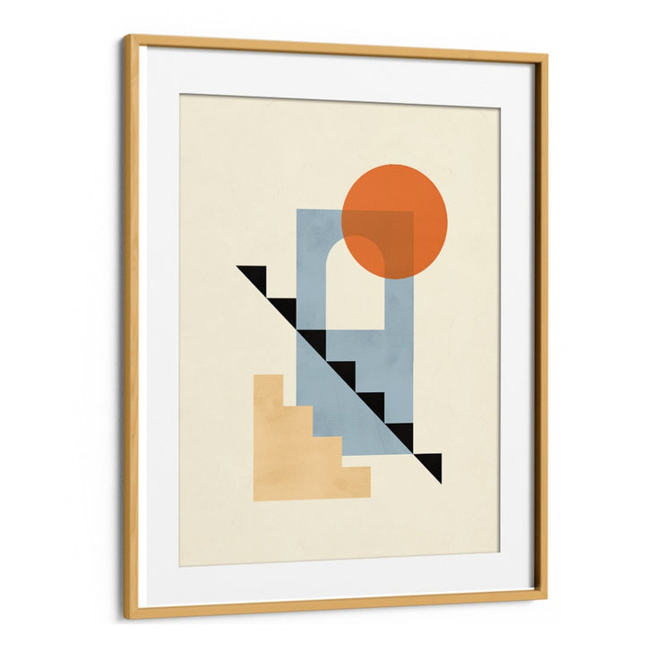 Stylish COMPOSITION III, BOHO ART PAINTINGS showcases geometric shapes, perfect for modern home decor.