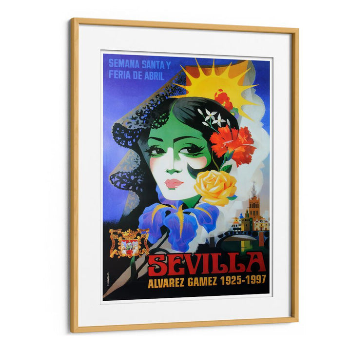 Stunning SEVILLA, VINTAGE TRAVEL POSTERS showcasing iconic Spanish culture and art, perfect for home decor.