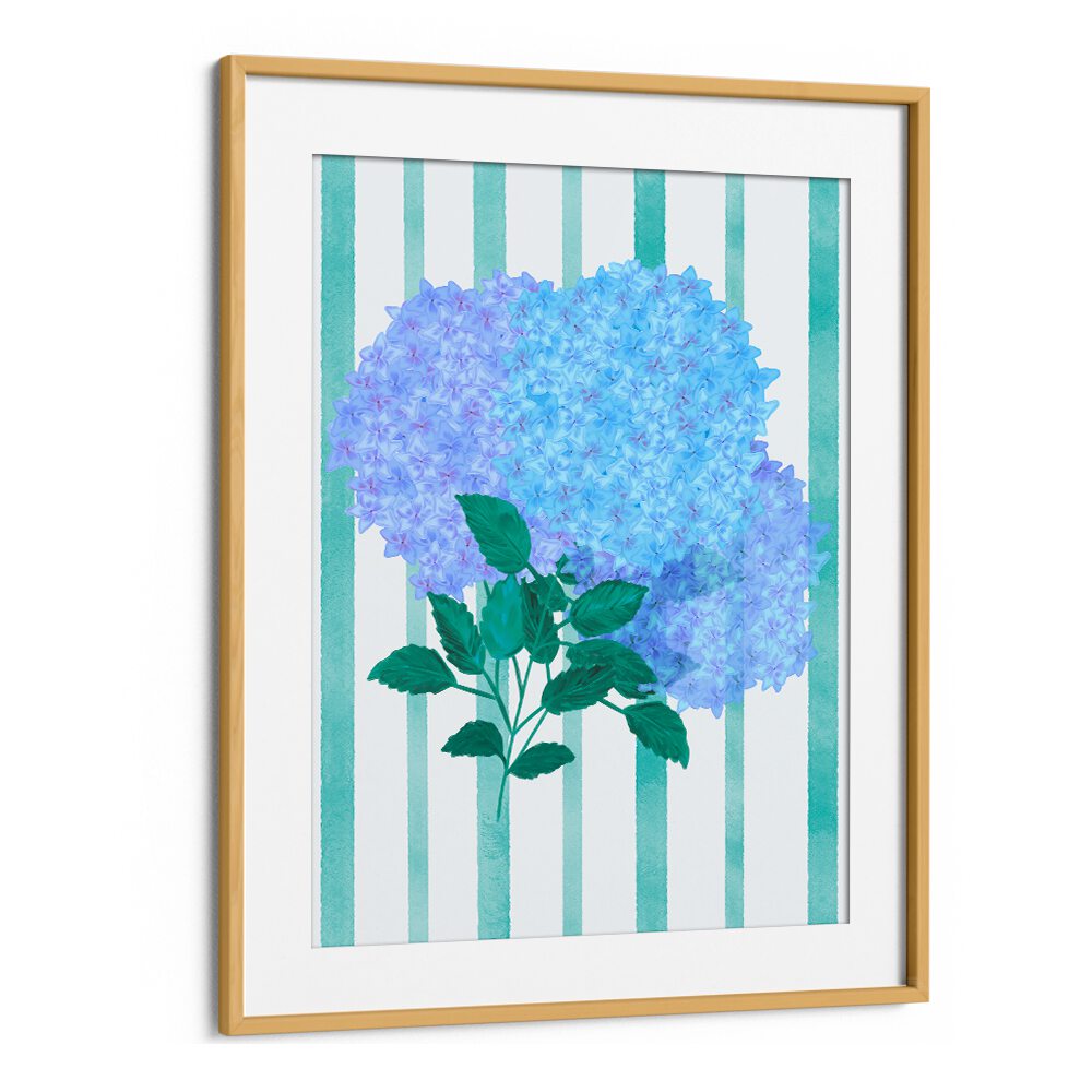 Vibrant BLUE HYDRANGEA, FLORAL FLOWER PAINTINGS, adding elegance and tranquility to your space. Perfect for home decor.